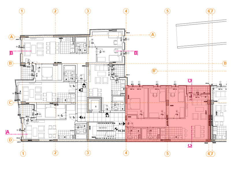 Pozicija na spratu stan 1