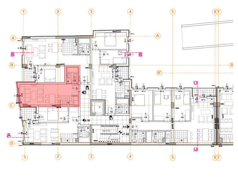 Pozicija na spratu stan 9