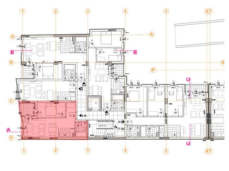 Pozicija na spratu stan 10