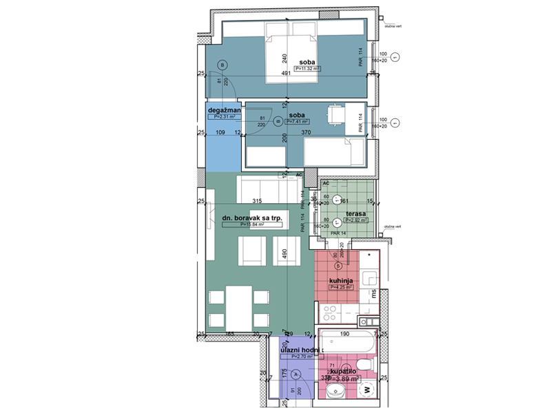 Komercijalna skica stan 12