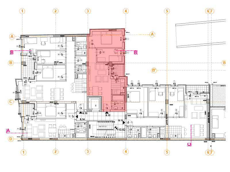 Pozicija na spratu stan 12