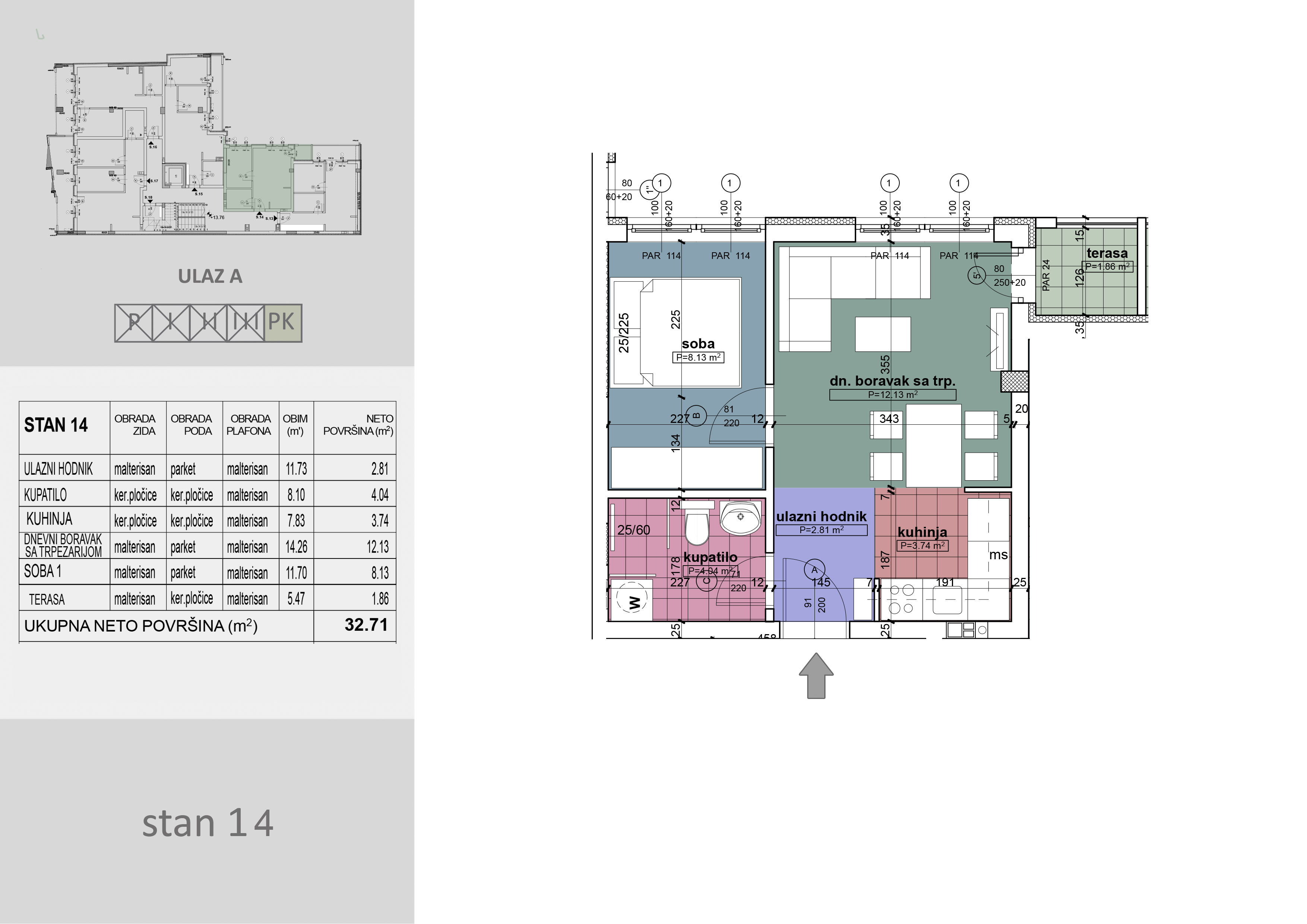 Komercijalna skica stan 14