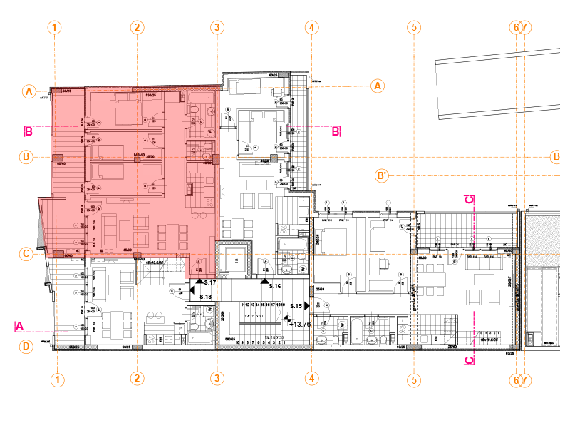 Pozicija na spratu stan 17
