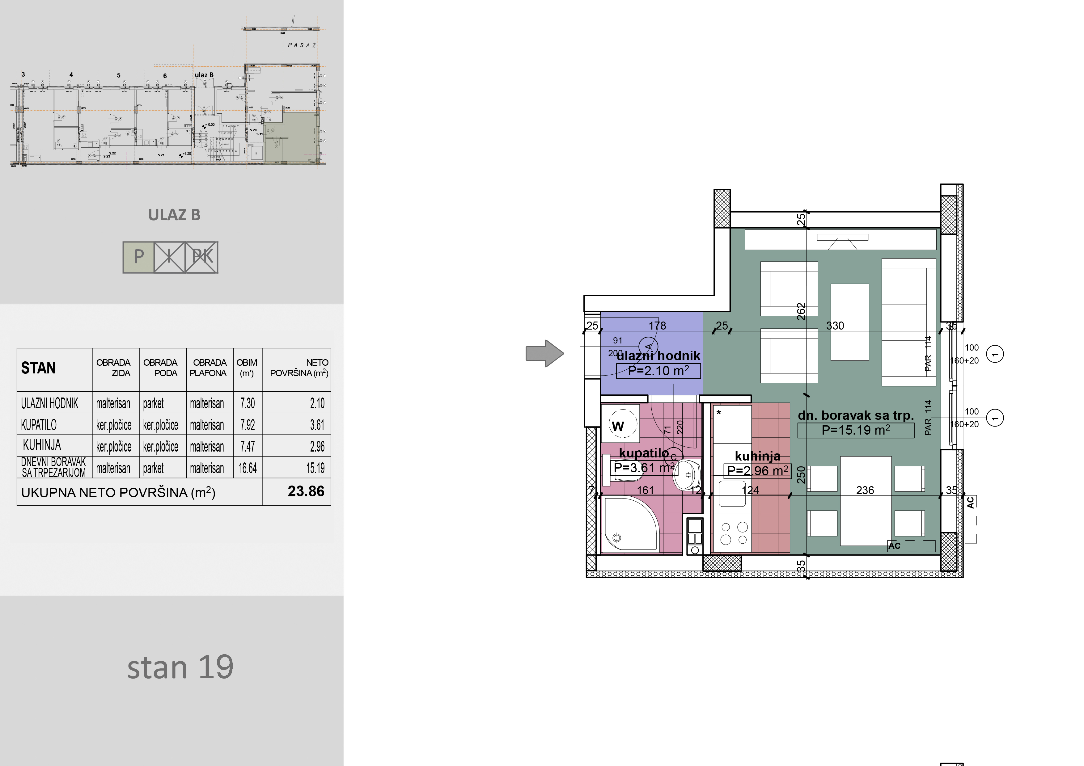 Komercijalna skica stan 19