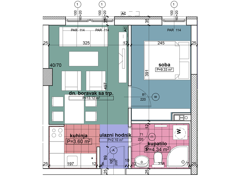 Komercijalna skica stan 21