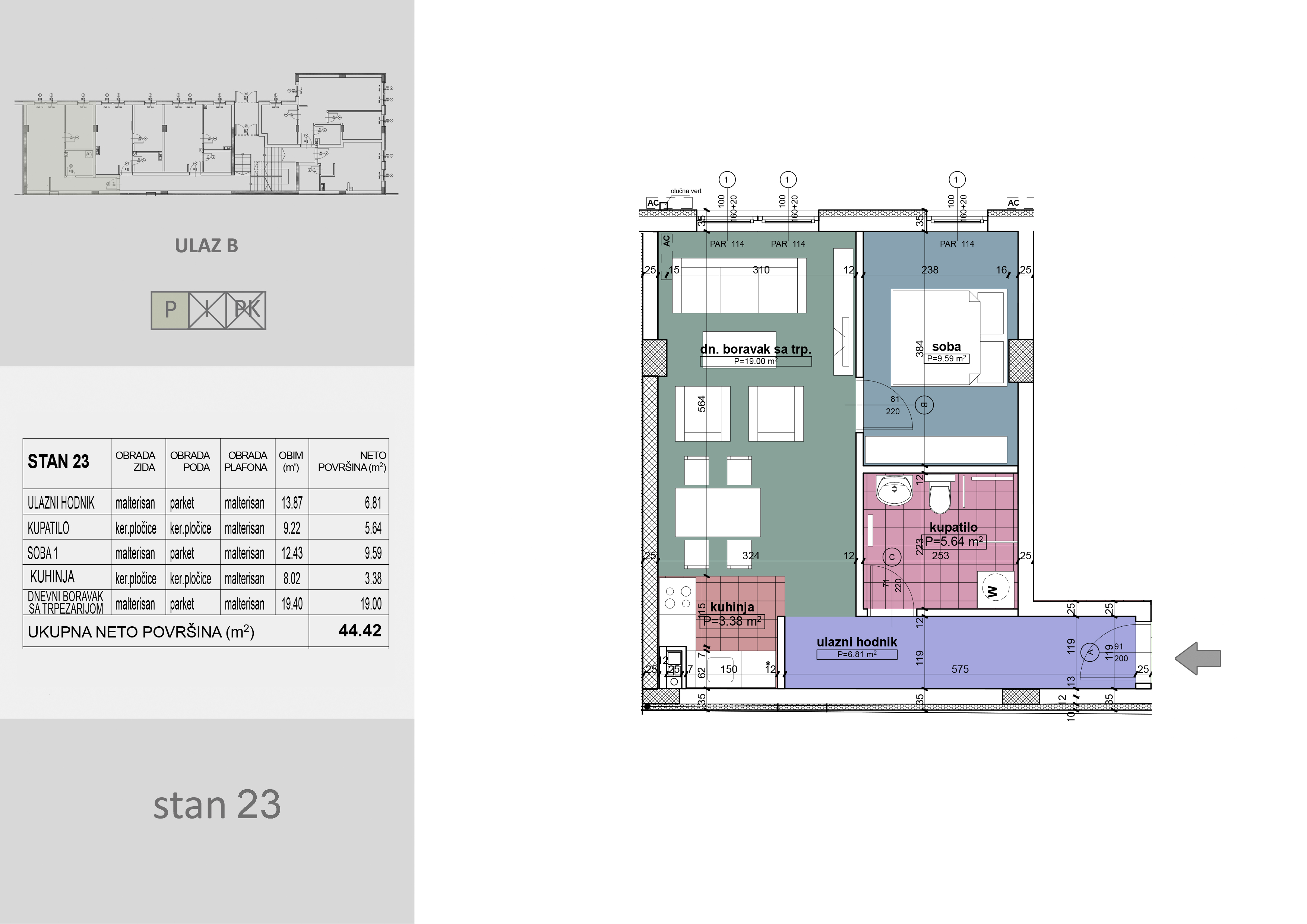 Komercijalna skica stan 23