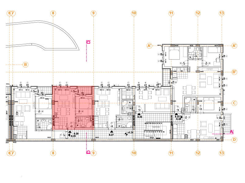 Pozicija na spratu stan 28