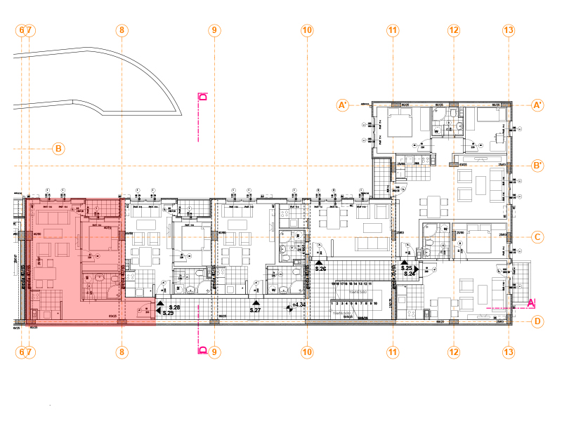 Pozicija na spratu stan 29