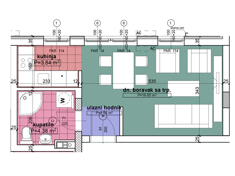 Komercijalna skica stan 32