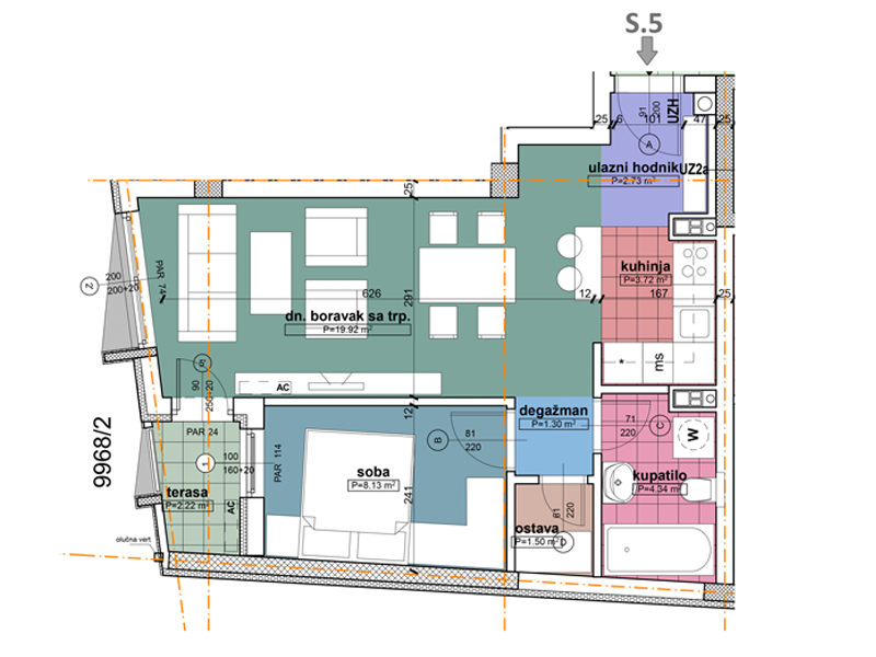 Komercijalna skica stan 5